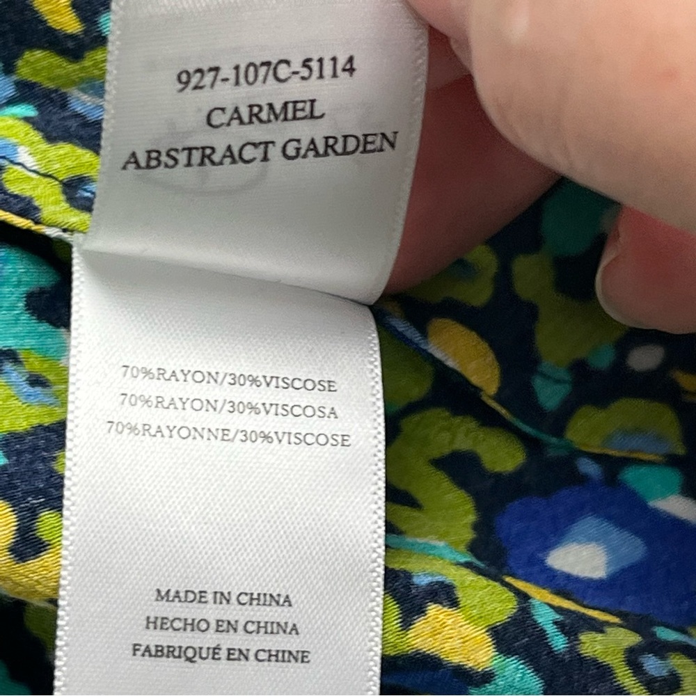 Rails‎ Carmel Midi Dress Abstract Garden Side Cutout Long Sleeve Size Small NEW - Picture 5 of 16